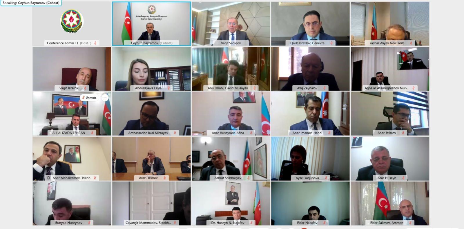 Ceyhun Bayramov diplomatların iştirakı ilə müşavirə keçirib (FOTO) - Gallery Image