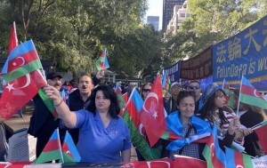 ABŞ-da azərbaycanlılar BMT-nin qarşısında aksiya keçirdi