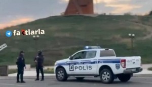 Azərbaycan polisi Xankəndidə bu binada xidmət aparır – Video