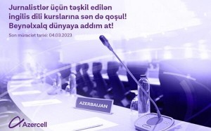 “Azercell” jurnalistləri ingilis dili kurslarına dəvət edir