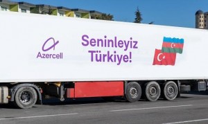 Azercell Türkiyəyə radio baza stansiyaları və humanitar yardım göndərir