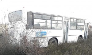 Bakıda sərnişin avtobusu qəzaya uğradı – Video