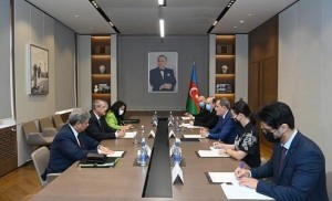 Bayramov misirli diplomatla görüşdü – Foto