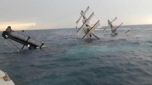 Çin gəmisi Rusiya sahillərində batdı
