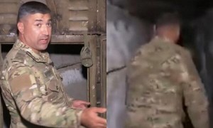 Düşmənin yer altında qurduğu beton tunellər – Video