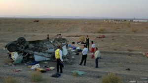 İranda ağır yol qəzası: 2 ölü, 59 yaralı