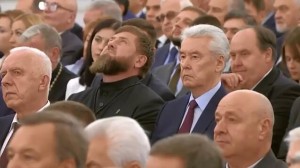 Kadırov Putinin çıxışı zamanı ağladı – Video