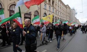 Münhendə İrana etiraz: Rədd olsun diktatura!