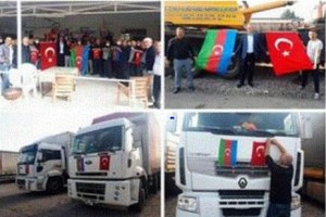 Naxçıvandan daha 10 TIR yardım Türkiyəyə göndərildi