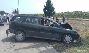“Opel” yoldan çıxaraq boruya çırpıldı: 4 nəfər…