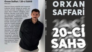 Orxan Saffarinin yeni kitabı nəşr olundu