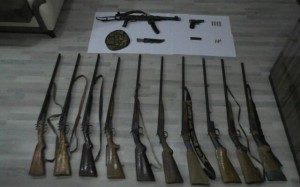 Qobustanda silah-sursat tapıldı