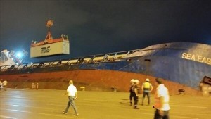 Rumıniya gəmisi Ukrayna limanında batdı