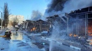 Rusiya Xarkovu vurdu: 5 ölü, 14 yaralı