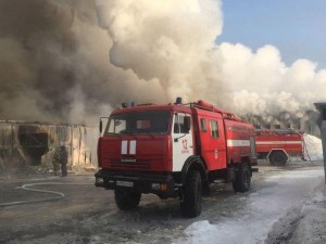 Rusiyada dəhşətli yanğın: 100 ev yandı