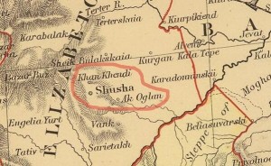 Stenfordun 1901-ci ilə aid xəritəsi: Xankəndi – Foto