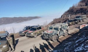 Sülhməramlıların 21 avtomobili Xankəndiyə buraxıldı
