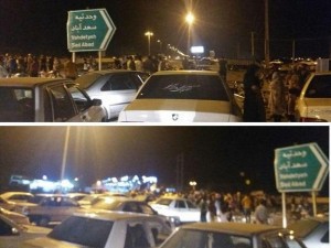 Tehran sakinləri gecə aksiyasına çıxdı