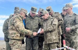 Türk və rus generallar Sarıbaba yüksəkliyində – Foto
