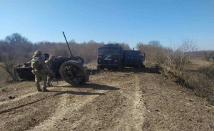 Ukrayna rus hərbi kolonunu darmadağın etdi
