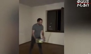 Zabuxda daha bir erməni evini yandırdı – Video